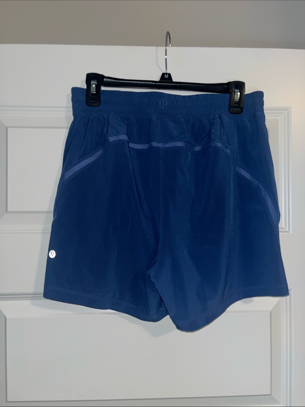 Lululemon mens 5” Unlined linerless Pace breaker Blue Shorts pockets athletic - Picture 3 of 5